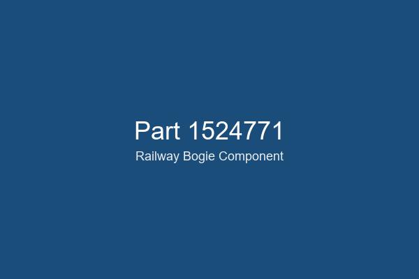 Part Number 1524771 Railway Bogie Rubber Mount Component